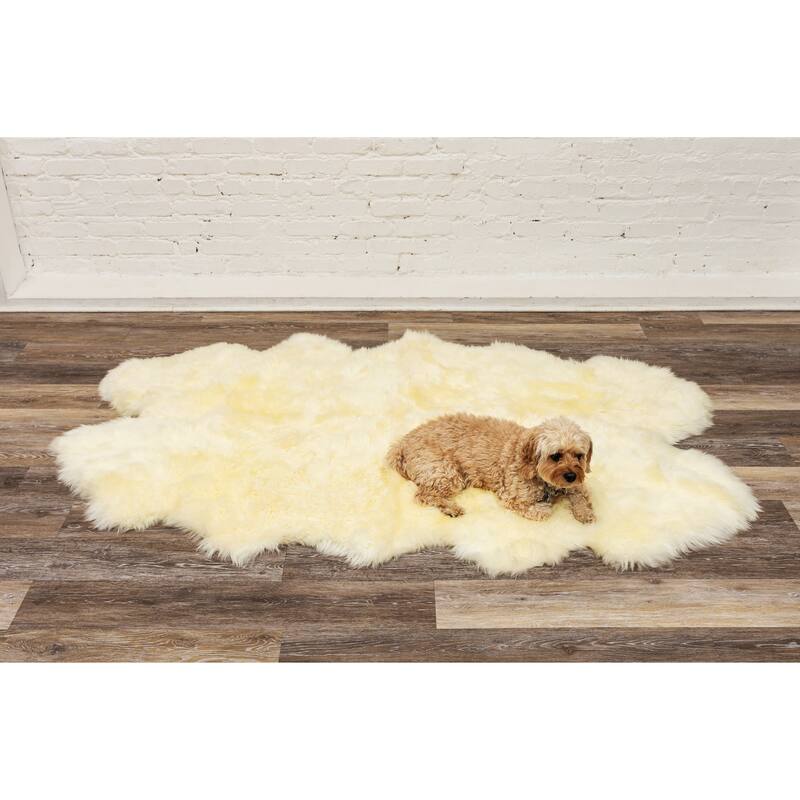 Natural Home Decor New Zealand Sheepskin Quattro Rug 1Piece 4' x 6